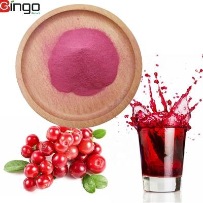 China Factory Supply Spray Dried Cranberry Fruit Juice Powder Water Soluble With Fruit Fresh Powder for sale