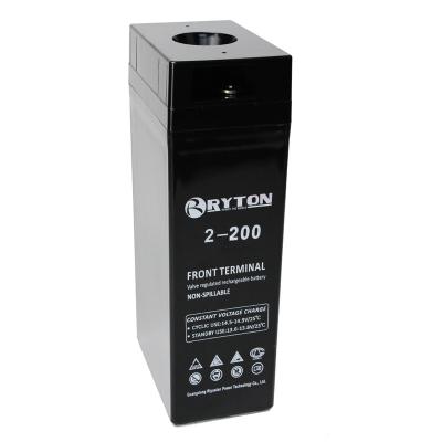 China RYTON System 2v 200ah/400ah/600ah/800ah/1000ah/3000ah Solar Powered Deep Cycle Solar Battery for sale