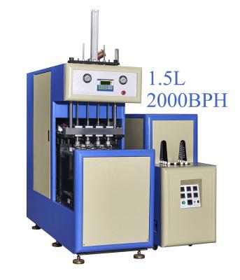 China Simple Installation Low Bottle Investment Bottle Semi Automatic Plastic Molding Machine With 4 Cavities for sale