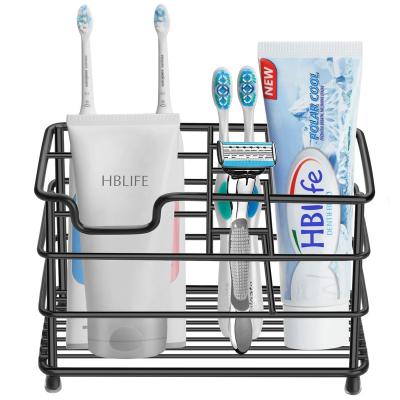 China Large minimalist electric toothbrush holder for the bathroom, silver stainless steel bathroom accessories organizer for small spaces for sale