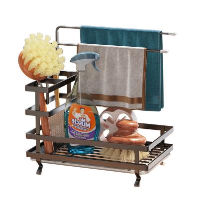 China Viable Multifunctional Gasoline Drain Sponge Dish Towel Kitchen Storage Wash Rack for sale