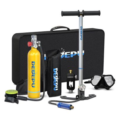 China Scuba Diving DEDEPU 1.0 L Mini Scuba Scuba Diving High Pressure Hand Pump Air Tank 15-18 Minutes for sale