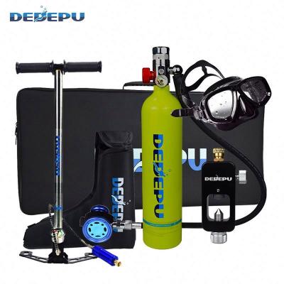 China Hot sales 1L DEDEPU mini scuba diving and swimming scuba diving equipment for sale oxygen tank scuba diving air with mask for sale