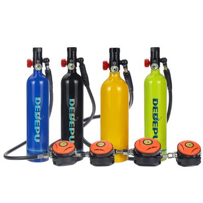 China Air Diving DEDEPU Mini Scuba Diving Tank Equipment, Dive Cylinder with the capacity of 8 minutes, 1 liter capacity with the refillable design for sale