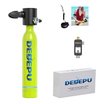 China Swimming Diving Sport DEDEPU 0.5 L Dive Air Cylinder Diving Scuba Tank Diving Equipment Set For Outdoor Water Play Sports Space Aerobic Aluminum for sale