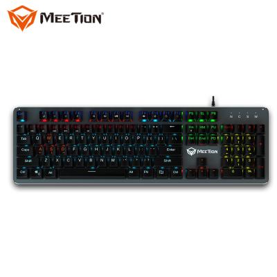 China MEETION High quality macro mechanical switch wired USB PC gamer Gaming Mechanical Keyboard for sale