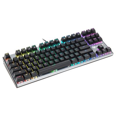 China Meetion Hot Selling Metal Mechanical Keyboard 87 Keys KTL Professional Gaming Keyboard For Gamer for sale