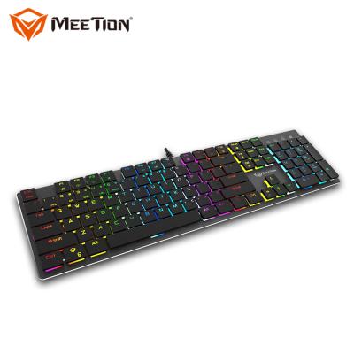 China MEETION MK80 RGB Gaming Mechanical Keyboard Wired Rgb Mechanical with Light Switch for sale