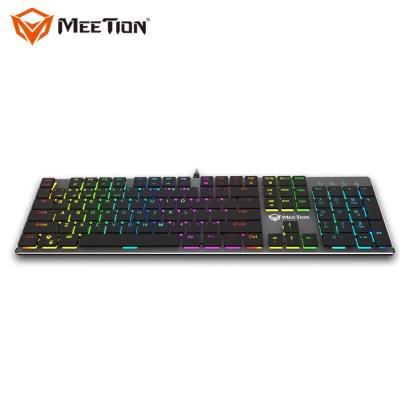 中国 MEETION MK80の賭博の付属品ギヤ防水キーボードのゲーマー プレーヤーのための機械導かれた賭博のキーボード 販売のため