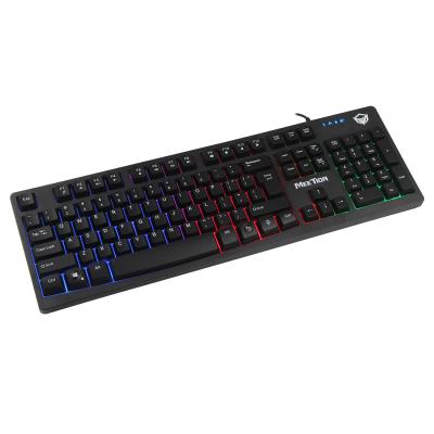 China Meetion califica la disposición de los E.E.U.U. para el teclado retroiluminado multicolor del videojugador del juego de la PC del teclado del ordenador en venta