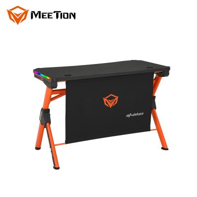 China A mesa USB bonde barato do jogo de MeeTion DSK20 conduziu o PC ajustável da iluminação do RGB da tabela do computador do jogo com luz conduzida à venda