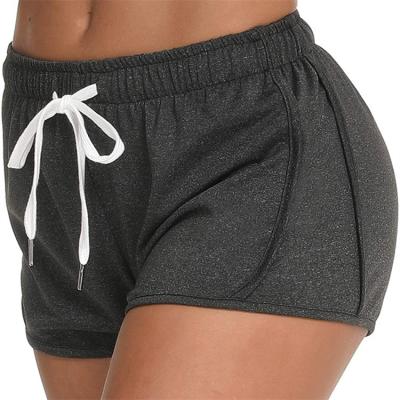 China Ssolid Color Breathable Mid Waist Shorts Fitness Wearing Shorts Casual Jogging Shorts Women for sale