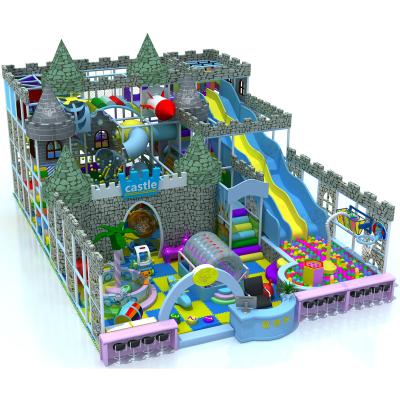 China Colorful Douli customizable giant 150sq.m play area 4 levels castle theme indoor maze playroom playground equipment for kids for sale