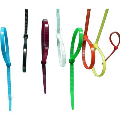 China Nylon Douli colorful strong tension 8X350 8X400 self-locking PA66 nylon cable tie for kids play area indoor playground equipment for sale