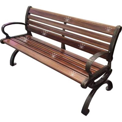 China Wooden Douli outdoor cast iron frames rosewood long bench leisure park chair for sale