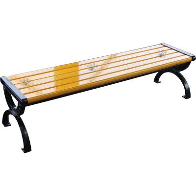 China Wooden Douli outdoor cast iron frames rosewood long leisure patio park bench for sale