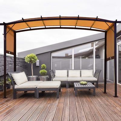 China 3*3M Outdoor Retractable Pergola Metal Frame Grape Gazebo And Canopy Cover Easily Assembled For BBQ Party for sale