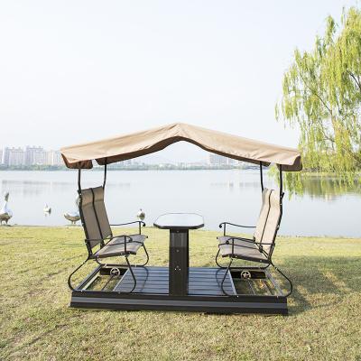 China Super Comfortable Iron Patio Furniture Garden Electric Adult Swing Seat for sale