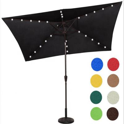 China Modern Outdoor Waterproof Sun Parasol Custom Factory Price Patio Garden Umbrella With Led for sale