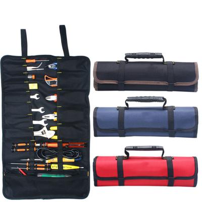 China Functional / Lightweight Professional Bartender Rolling Canvas Travel Bar UP Tool Kit Bartend Bag for sale