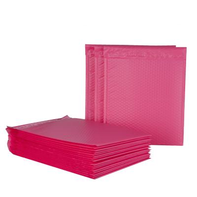 China Pink PLA Bubble Mailers Eco - Friendly Compostable Compostable Padded Envelopes Mailing Bags for sale