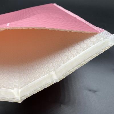 China Eco Friendly Pink Bubble Mailers 4x8 Poly Bubble Mailers Packing List Envelopes for sale