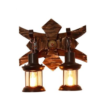 China Rustic Vintage Led Wall Lamp Barn Lantern Retro Kerosene With A for sale