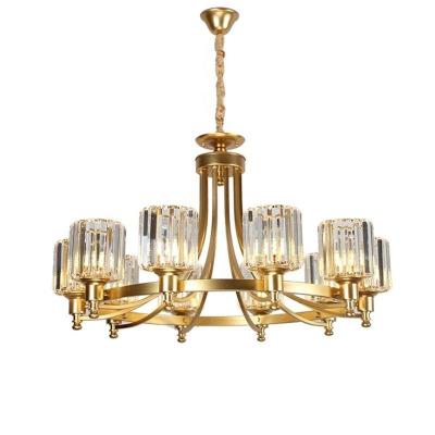 China Industrial American Crystal Modern Simple Iron Modern Simple Iron Study Bedroom Chandelier Living Room Chandelier Dining Room Crystal Lamp for sale