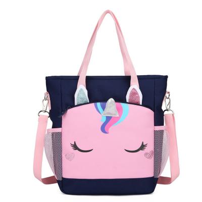 China Fashion Unicorn Student Tutorial Bag Children's Portable Schoolbag Fashion Handbag for sale