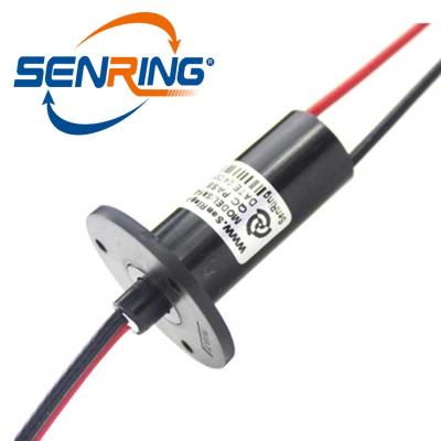 China Plastic engineer capsule slip ring 24 leads with senring SNM015 electronic rotating 2A collector ring conductor for crane arm for sale