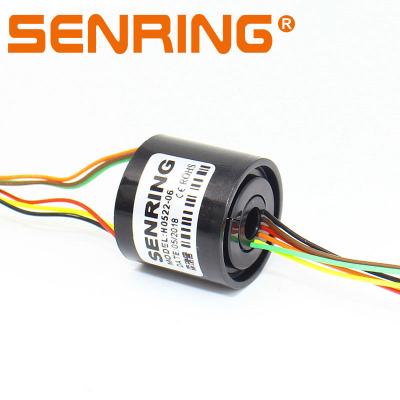 China Plastic Mini Slip Ring With Center Hole 5mm OD 22mm Slip Ring 6 Wires 2A Signal for sale