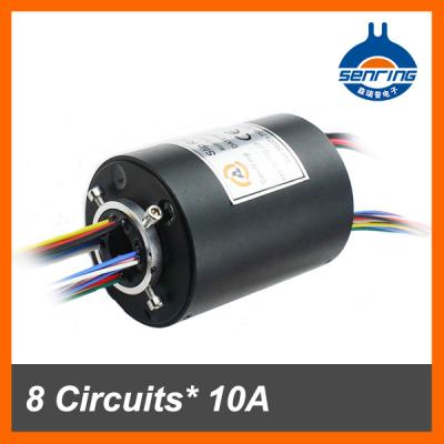 China Slip Ring Connector 8 Wires / Hole Size 12.7mm 12.7mm Rotating Circuits 10A for sale