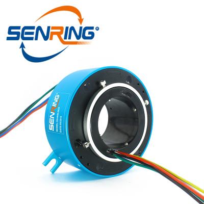 China AL ALLOY 60mm inner size 6 wires each current 20A of slip ring rotation for sale