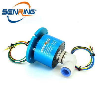 China Aluminum Alloy Rotary Union With 1 Pass+12 Circuits 2A Pneumatuc - Hydraulic Electric Slip Ring for sale