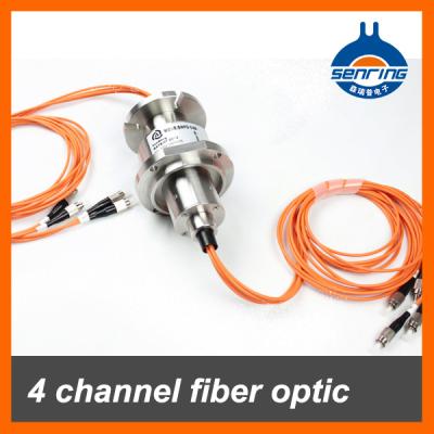 China SM/MM mode of 4 channel fiber optic rotary joint slip rings/FORJ SNFO SNFO-04A for sale