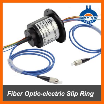 China Fiber Optic Slip Ring 1-125 Electrical Circuits Rotary Joint Slip Ring SNFO for sale