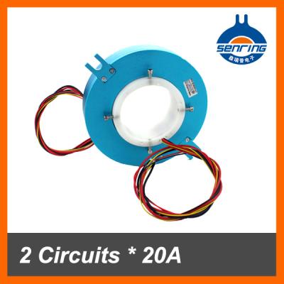 China Pancake slip ring thickness 30mm with 2 circuits 20A and 3 circuits signal 70mm for sale