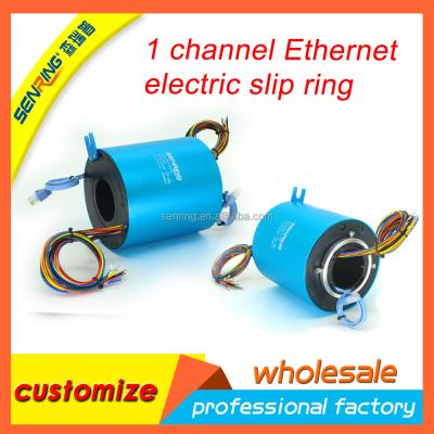 China Ethernet silp ring 1 channel CAT5&6 electrical ethernet cable and power cable 50mm for sale