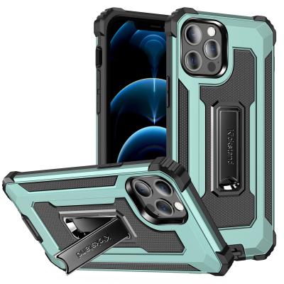 China Kickstand Resistant Magnetic Absorption PC Tpu Shockproof Phone Case For Iphone 12/12Pro IP 12/12 pro for sale