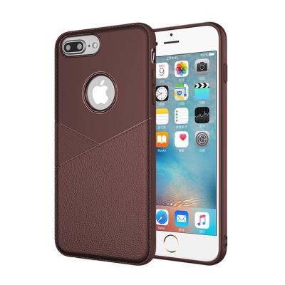 China Lightweight Anti-scratch Anti-fingerprint Phone Case For iphone 7 Genuine Leather Case,Anti-slip Classic Back Case For iphone 7 for sale