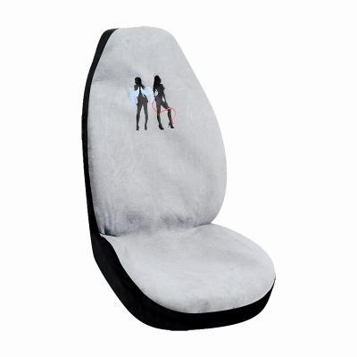 China Business/luxury high back polyester tank top back polyester car seat cover fabric car seat cover car chair cover single seat for sale