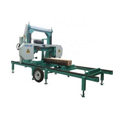 China MJ1300 Horizontal Log Cutting Machine Band Sawmill Portable Wood Band Saw Machinery for sale