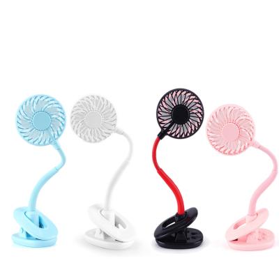 China Portable Household Clip Fan, 3 Speeds Mini Personal Desk Electric Fans Flexible Bendable With Rechargeable 800mAh Battery Powered Quiet for sale