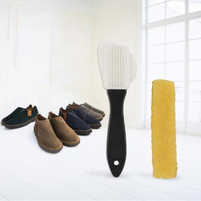 China Clean Your Shoes Shoe Brush, Suede & Nubuck 4-Way Brush + Eraser, Premium Shoe Cleaner Kit for sale