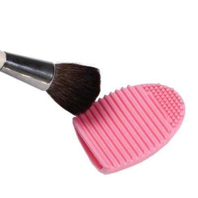 China Wash Egg Mat Brush Cleaner Silicone Makeup Brush Cleaning for Cosmetic Brush Cleaning Mat Portable Washing Tool, 8 color for choose for sale