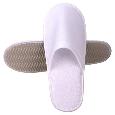 China Wholesale Direct Wholesale Cheap Custom Home Hotel Spa OEM Displacement Guest Felt Disposable White Cotton Terry Slippers For Hotels for sale