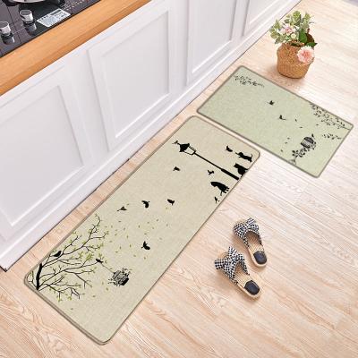 China 18 x 32 Flat Heat Resista Rubber Countertop S Washable And Drying Mats For Non Slip Anti Fatigue Custioned Kitchen Mat for sale