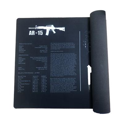 China AR 15 PASSIONATE Natural Wholesale Waterproof Custom Gun Bulk Price Factory Cleaning Rubber Mat for sale