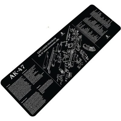 China Anti-Slip High Quality Wholesale Custom Printed CAT Size Gaming Mouse Pad Sublimation CLEANING Print of 1911 FIREARMS the great for sale