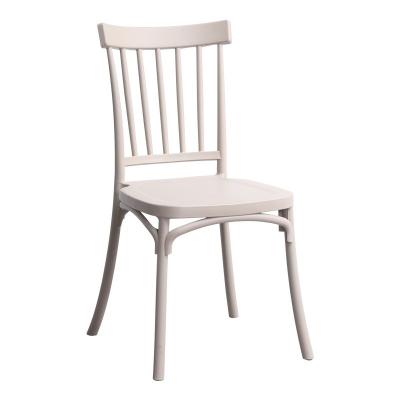 China High Back Comfortable Leisure Plastic Dining Chair Integrated Stackable Dining Chair for sale